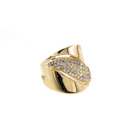 ANILLO CON ZIRCONES 18K