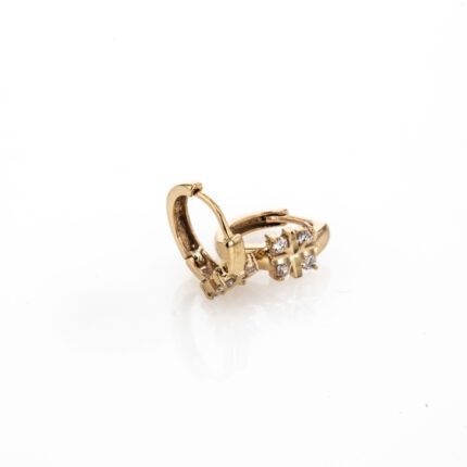 ARETES CANDONGAS PIEDRAS 18K