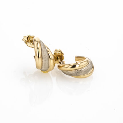 ARETES SATINADO 18K