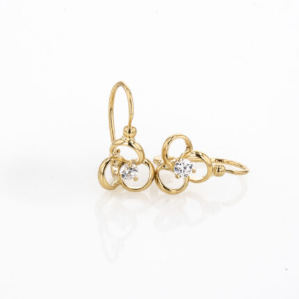 ARETES ZARCILLO ZIRCON 18K