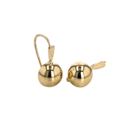 ARETES ZARCILLOS TIPO ESFERAS 18K