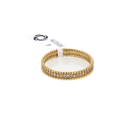 ANILLO CON ZIRCONES 18K