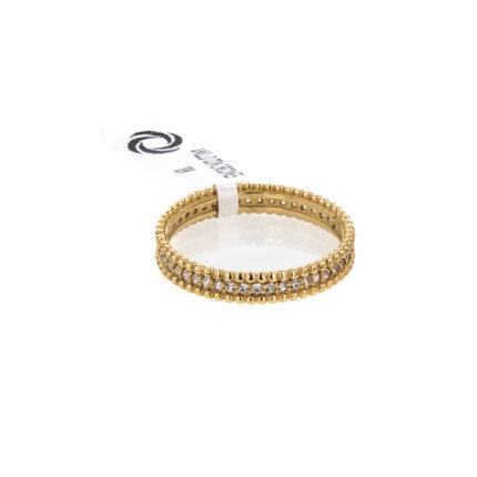 ANILLO CON ZIRCONES 18K