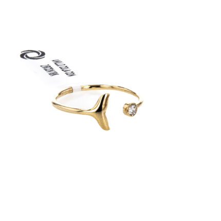 ANILLO COLA CON ZIRCON 18K