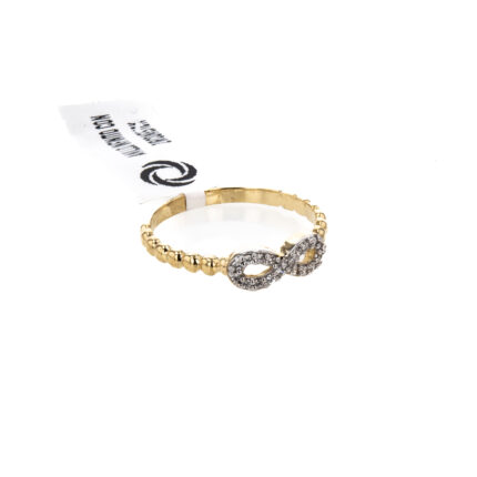 ANILLO INFINITO CON ZIRCONES 18K