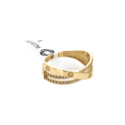 ANILLO CON ZIRCONES 18K