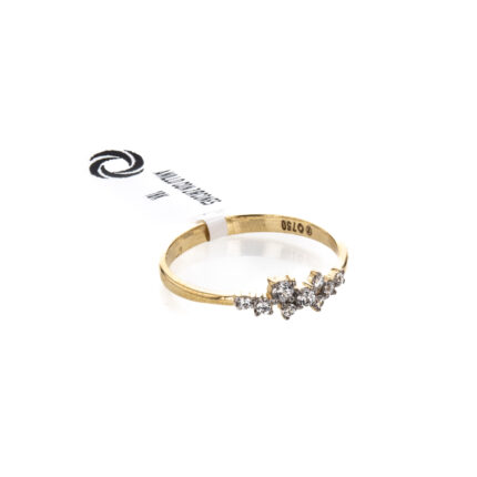 ANILLO CON ZIRCONES 18K