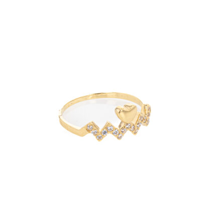 ANILLO CON ZIRCONES 18K