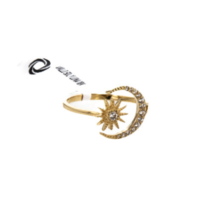 ANILLO SOL Y LUNA 18K