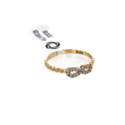 ANILLO INFINITO CON ZIRCONES 18K