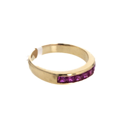 ANILLO CON ZIRCONES 18K