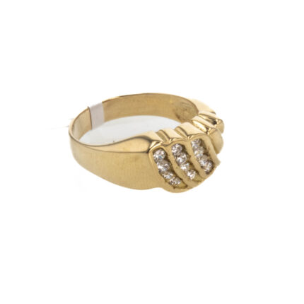 ANILLO CORAZON CON ZIRCONES 18K
