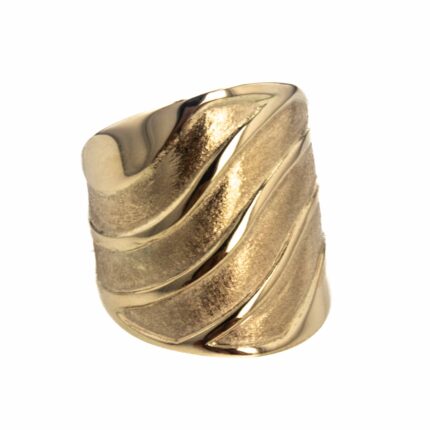 ANILLO SATINADO 18K