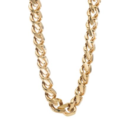CADENA LOMO CORVINA CON ZIRCONES 18K