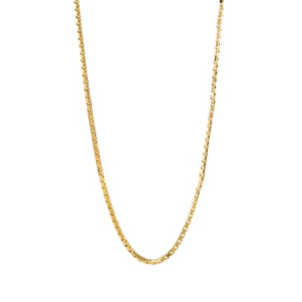 CADENA TEJIDO CAJA 18K