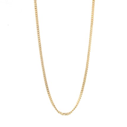 CADENA TEJIDO CUBANA 18K