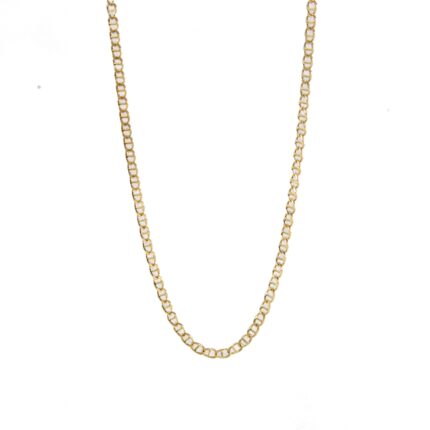 CADENA TEJIDO ANCLA 18K