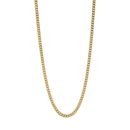 CADENA TEJIDO CUBANA 18K
