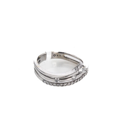 ANILLO 18K - P. FINA - O. BLANCO -