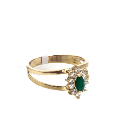 ANILLO CON ZIRCONES 18K