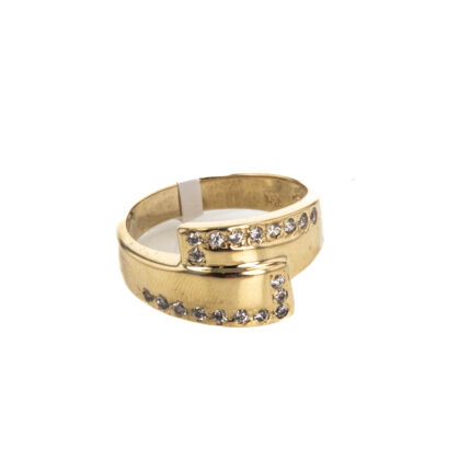 ANILLO CON ZIRCONES 18K