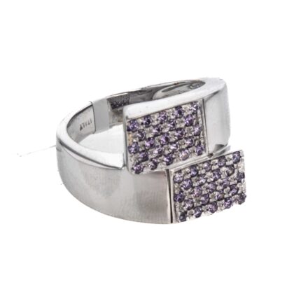 ANILLO CON ZIRCONES 18K