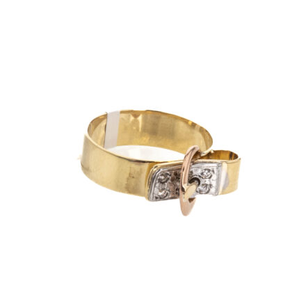 ANILLO CORREA CON ZIRCONES 18K