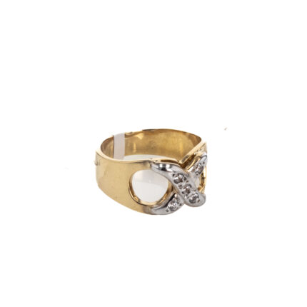 ANILLO CON ZIRCONES 18K