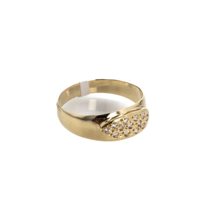ANILLO CON ZIRCONES 18K