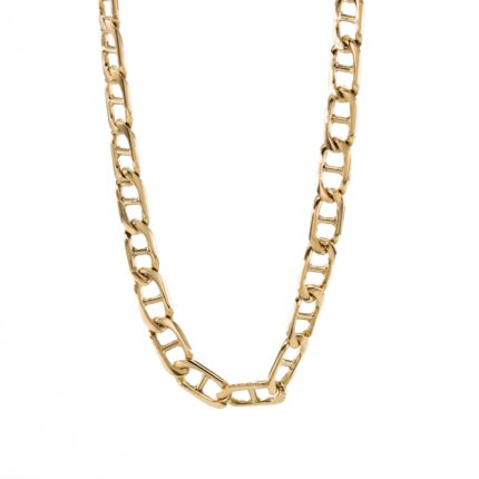 CADENA TEJIDO ANCLA 18K