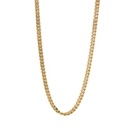 CADENA TEJIDO CUBANA 18K