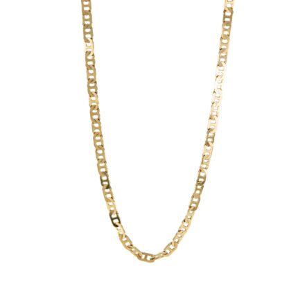 CADENA TEJIDO ANCLA 18K