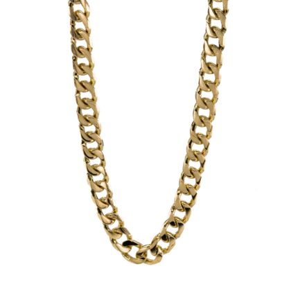 CADENA TEJIDO CUBANA 18K