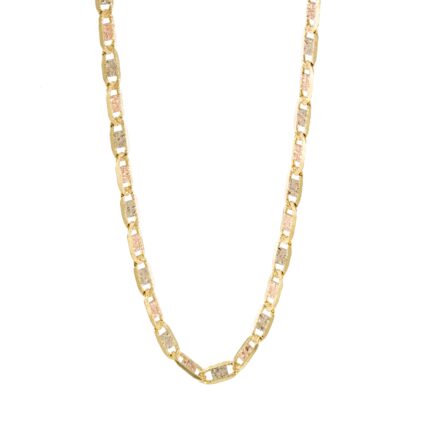 CADENA TEJIDO ANCLA 18K