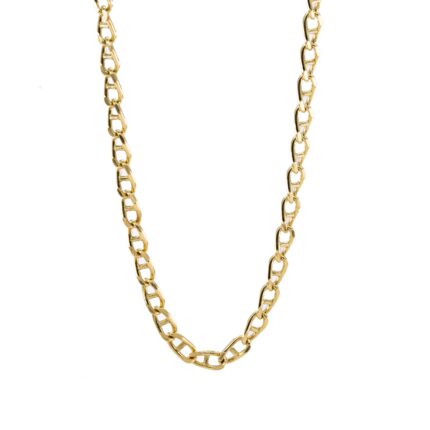 CADENA TEJIDO ANCLA 18K