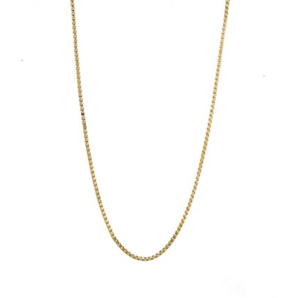 CADENA TEJIDO CAJA 18K