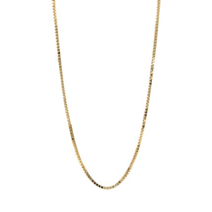 CADENA TEJIDO CAJA 18K