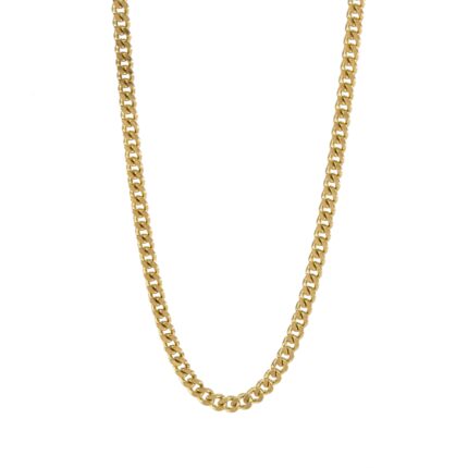 CADENA TEJIDO ANCLA 18K