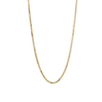 CADENA TEJIDO CAJA 18K