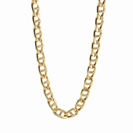 CADENA TEJIDO ANCLA 18K