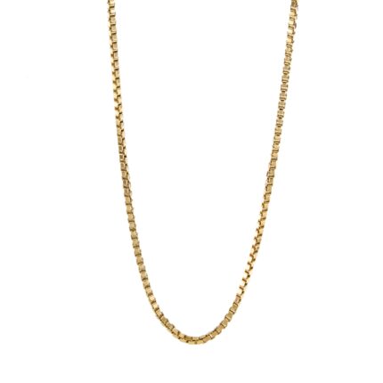 CADENA TEJIDO CAJA 18K