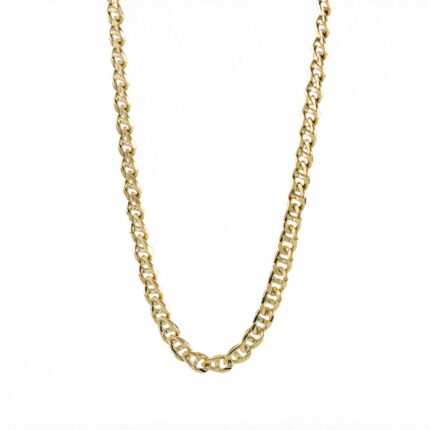 CADENA TEJIDO ANCLA 18K