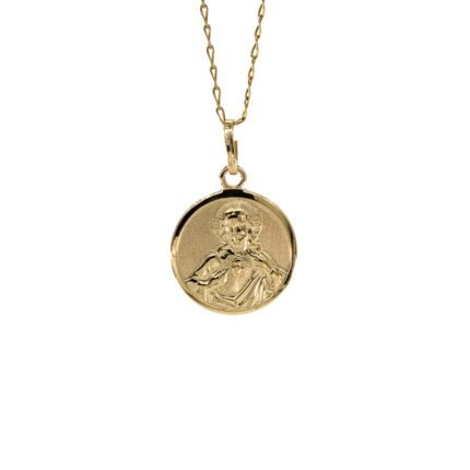DIJE REDONDO RELIGIOSO 18K