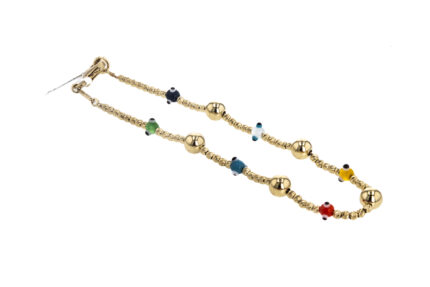 PULSERA BOLITAS 18K