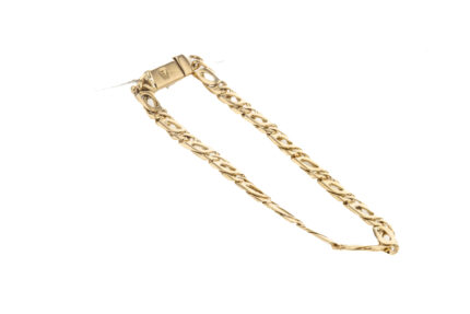 PULSERA TEJIDO OJO DE PAJARO 18K