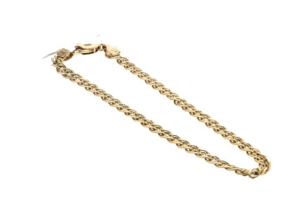 PULSERA LOMO CORVINA DOBLE 18K