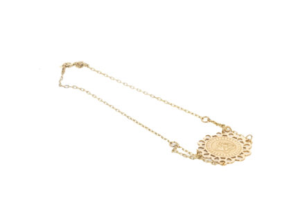 PULSERA FORZADA CON ANGEL 18K