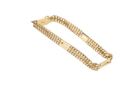 PULSERA BISMARK ALTERNADA 18K
