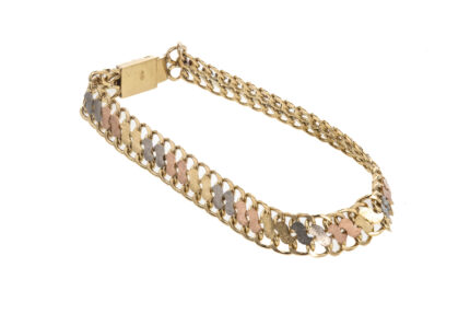 PULSERA 3 COLORES 18K