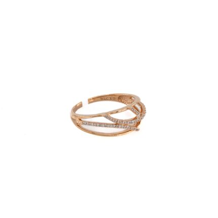 ANILLO CON ZIRCONES 18K